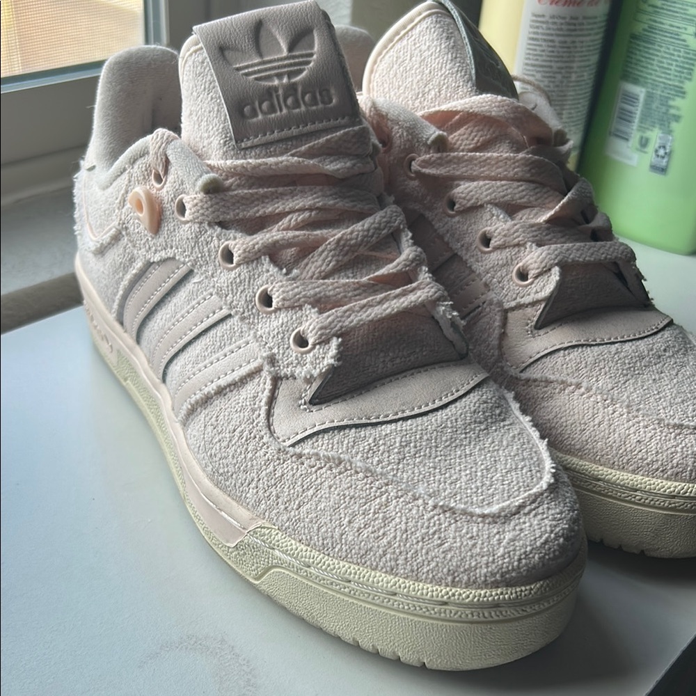 Adidas Textured Sneakers in Light Pink